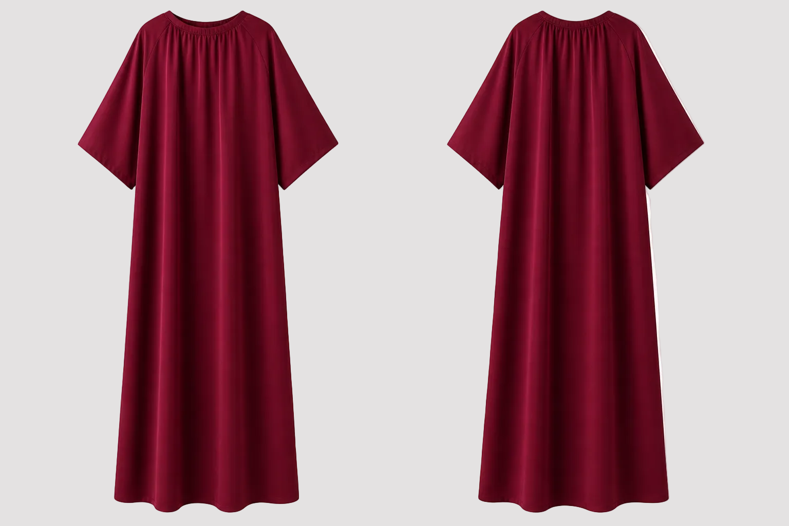 Abaya Zahra rouge bordeaux