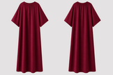 Abaya Zahra rouge bordeaux