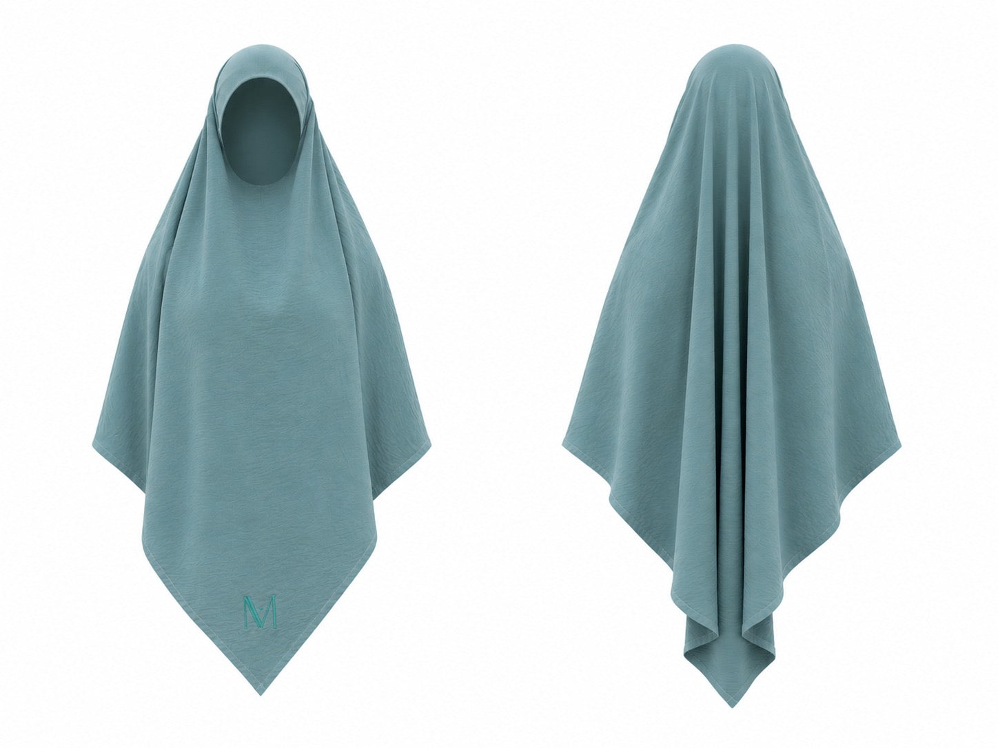 Khimar bleu/vert clair