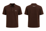 Polo signature marron