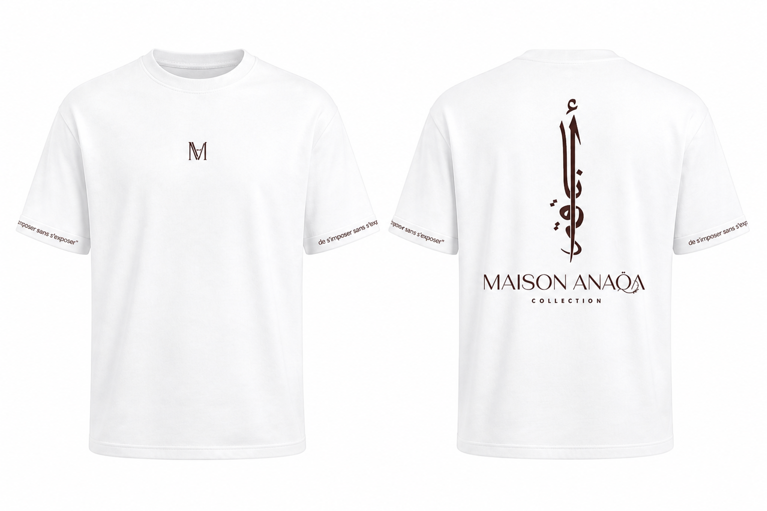 T-shirt oversize signature blanc