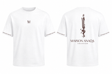 T-shirt oversize signature blanc