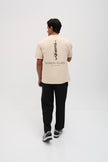 T-shirt oversize signature crème