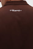 Polo signature marron