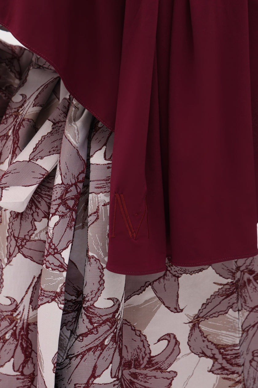 Hijab Jersey Premium rouge bordeaux