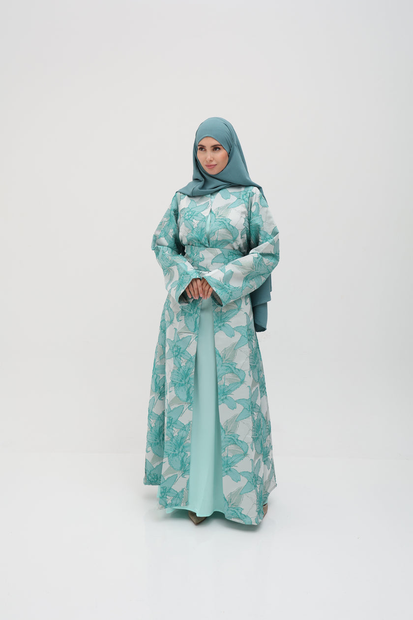 Abaya Zahra bleu