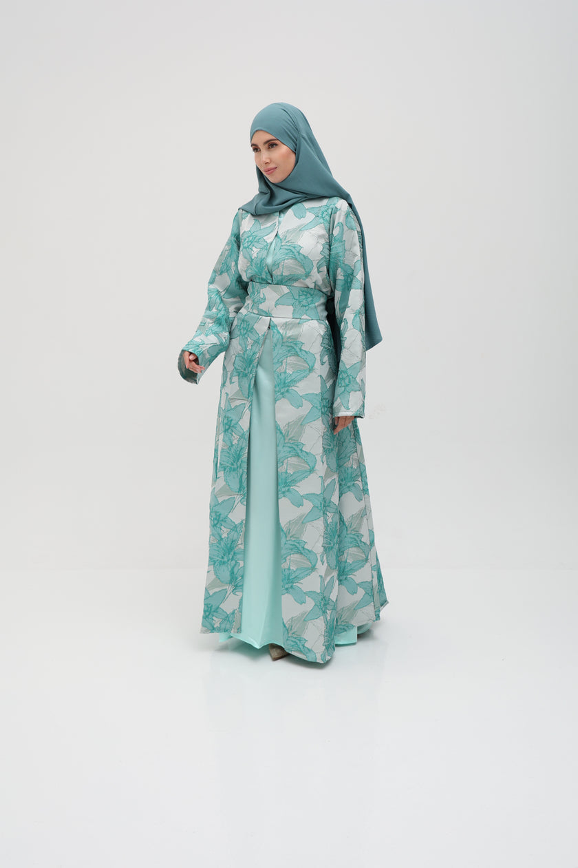 Abaya Zahra bleu