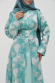 Abaya Zahra bleu