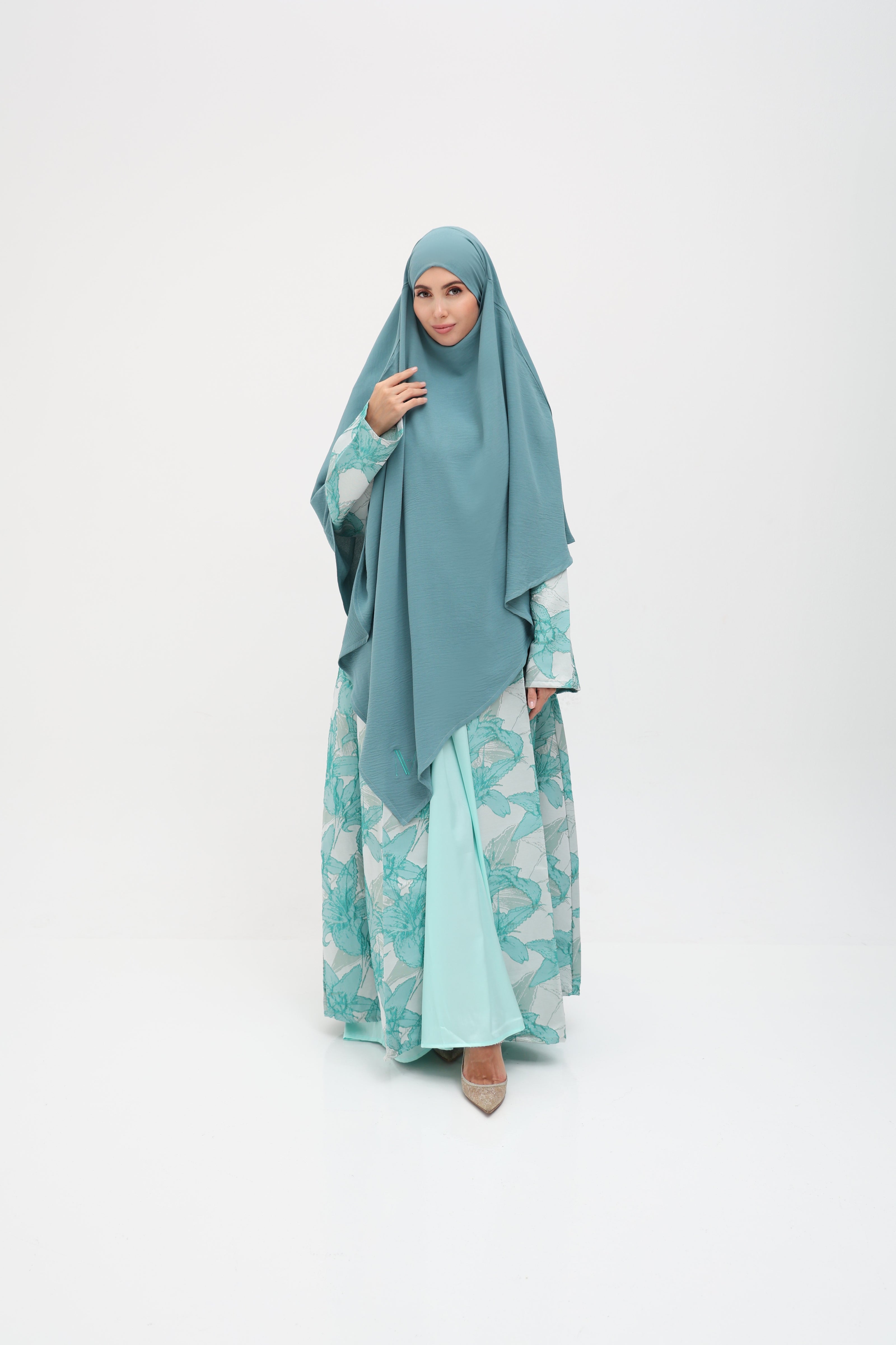 Abaya Zahra bleu