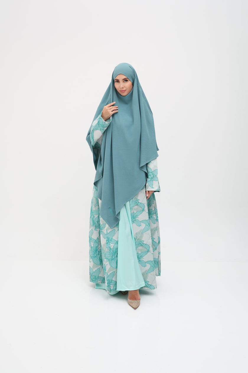 Abaya Zahra bleu