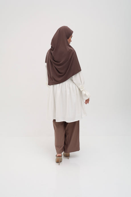 Hijab Jersey Premium marron