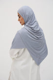 Hijab Jersey Liquid gris/bleu