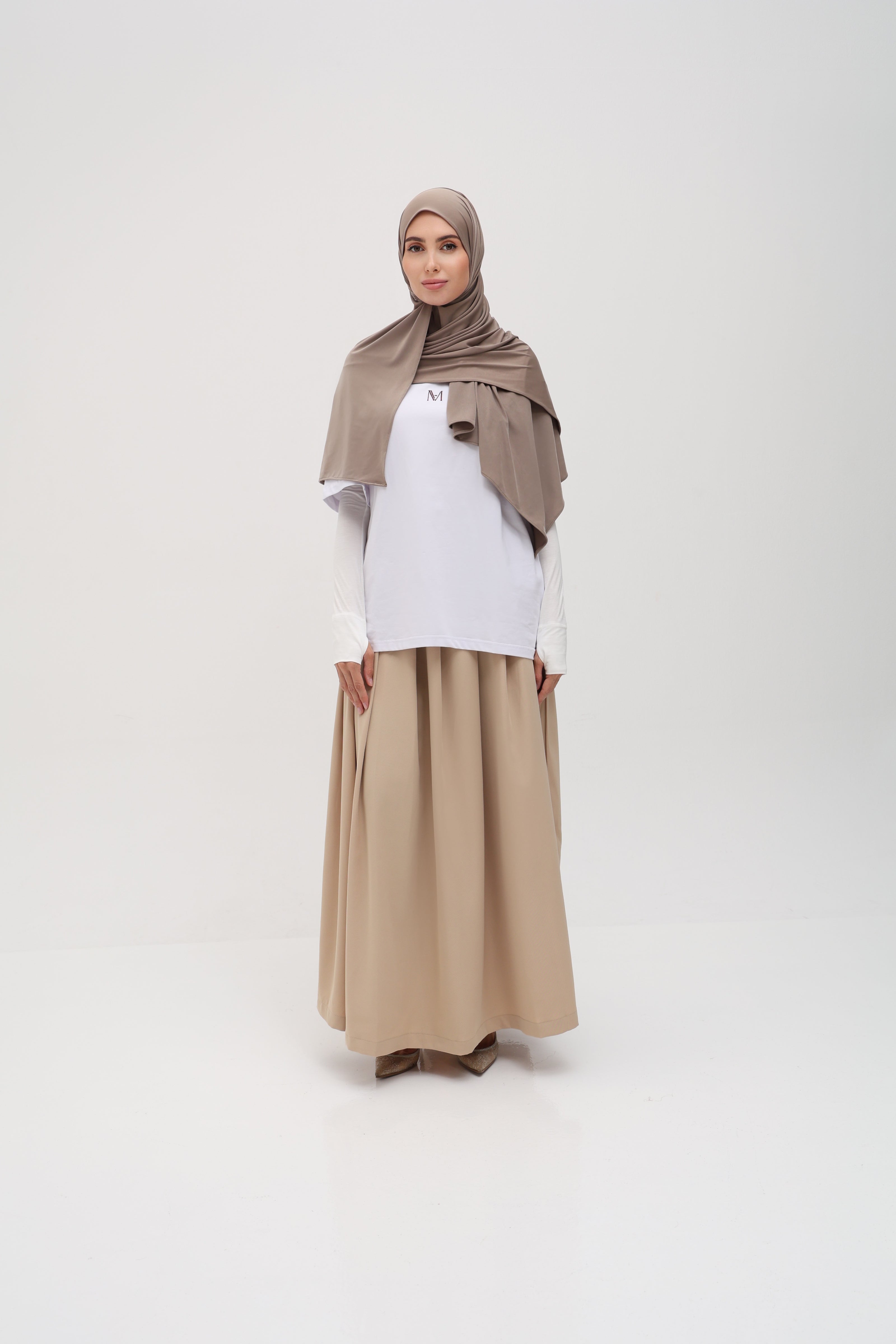 Hijab Jersey Liquid taupe