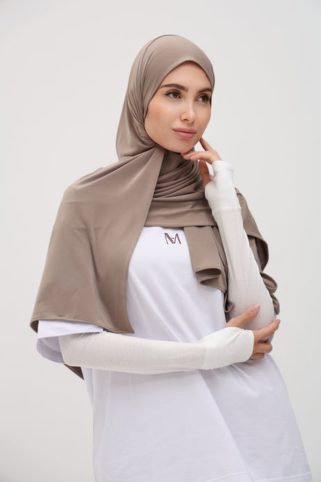 Hijab Jersey Liquid taupe