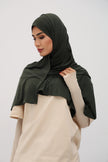 Hijab Jersey Premium vert kaki