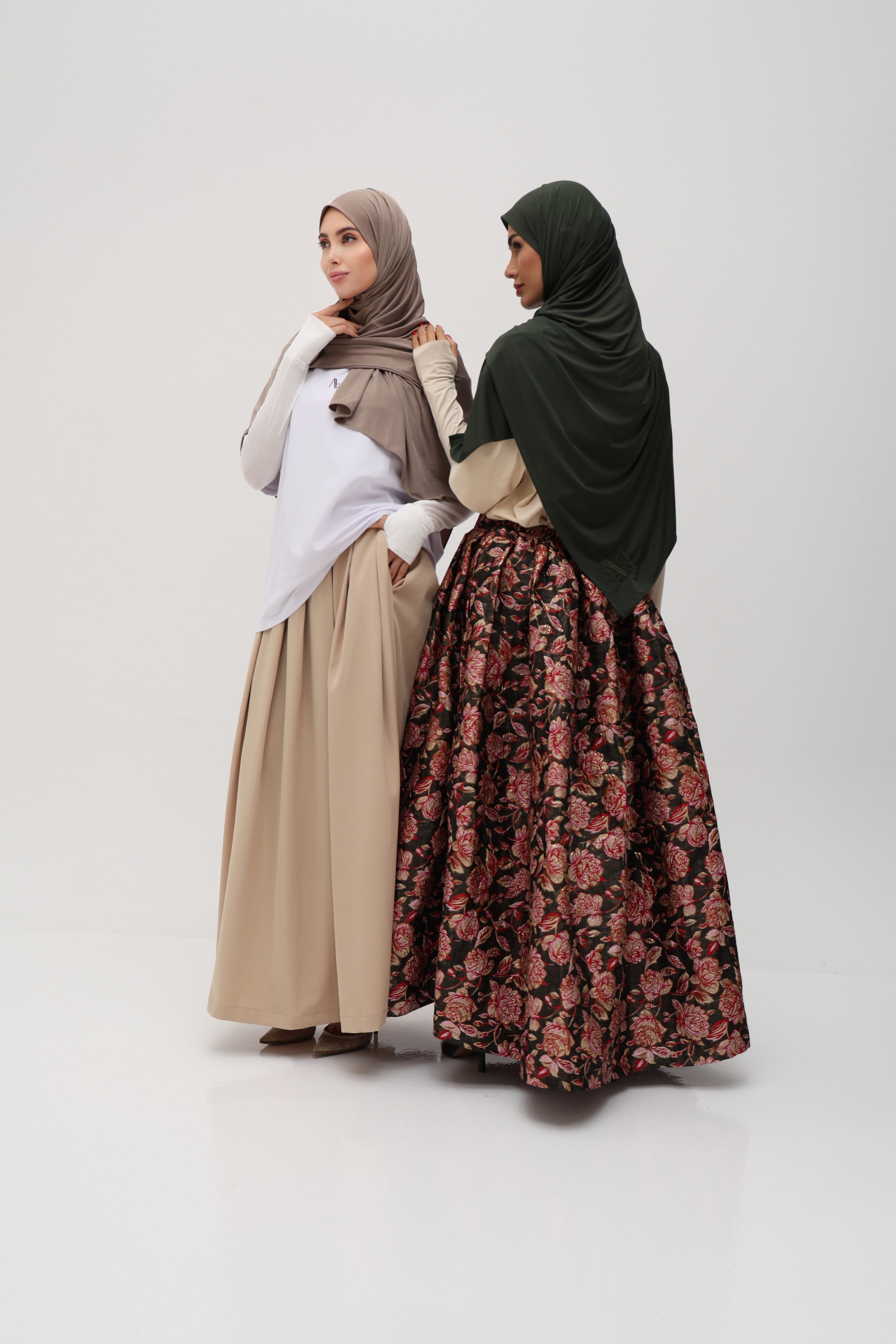 Hijab Jersey Liquid vert kaki