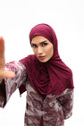Hijab Jersey Liquid rouge bordeaux