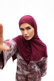 Hijab Jersey Liquid rouge bordeaux